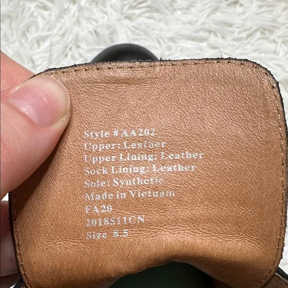 Madewell Patti Lace Up Boots in Black Leather Size 8.5 - Picture 5 of 10